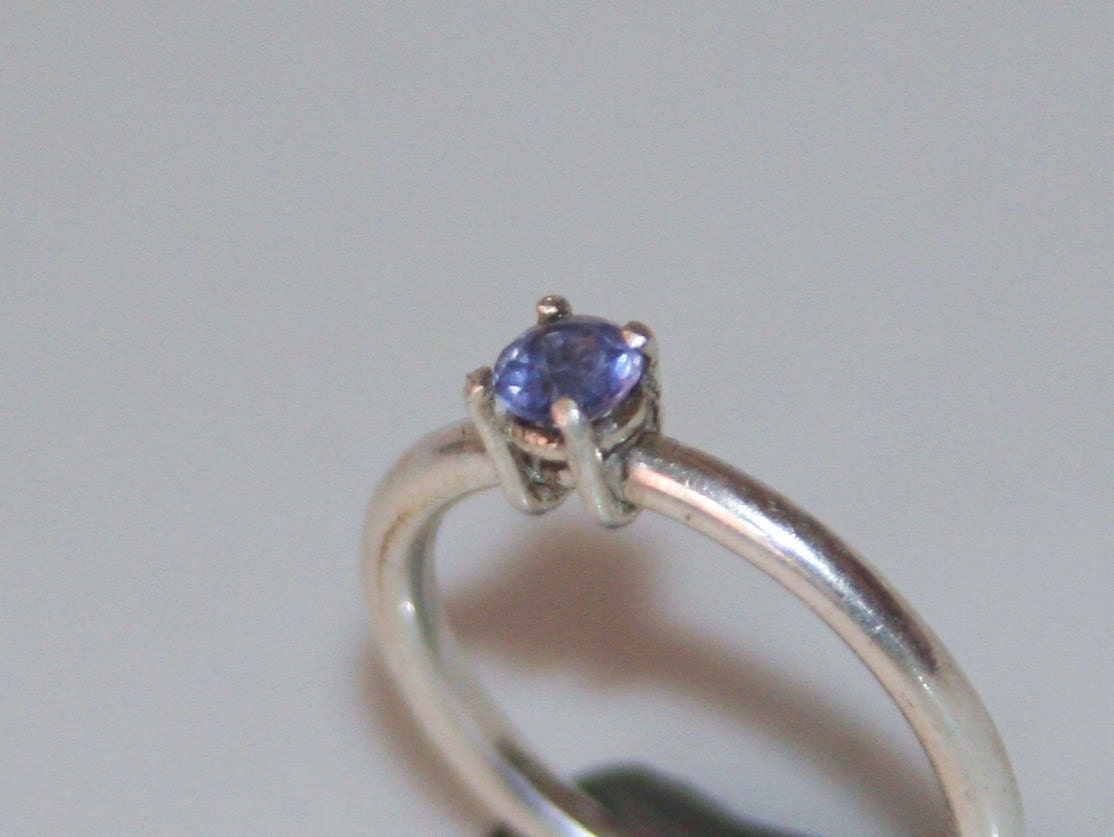 Sterling Silver Ring with Birthstone