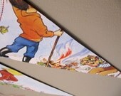 Recycled Vintage Enid Blyton Bunting/Garland - Wedding party or nursery decoration Magic Faraway Tree or choose your book