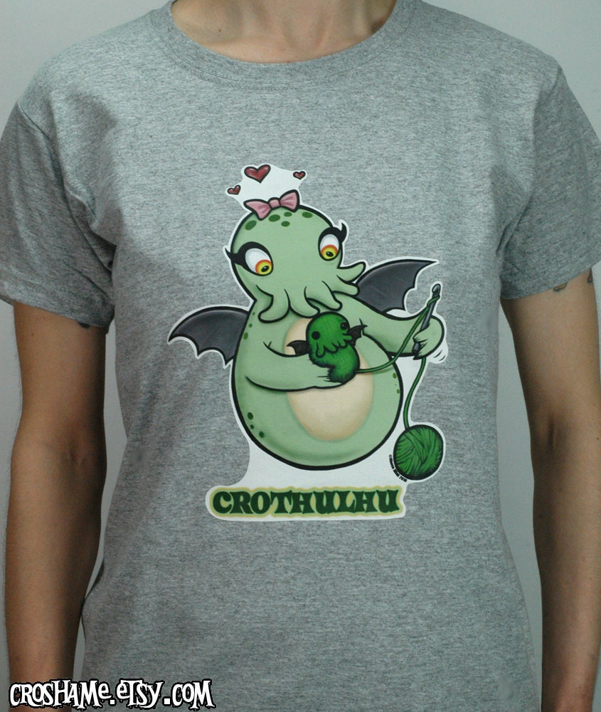 Crothulhu T-Shirt - Ladies size SMALL (Ready to ship)