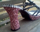 Size 9 Fashion Bug Glitter Crystal Heels