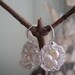 Easter egg earrings, Birds Nest Earrings 3 white pearls egg nest and silver, Easter