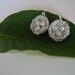 Easter egg earrings, Birds Nest Earrings 3 white pearls egg nest and silver, Easter