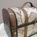 Large Trunk with Map - Wedding Card Box - Travel Themed, Vintage Style