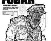 WW2 Russian Zombie Combat Shooting Target Print 11"x 17"
