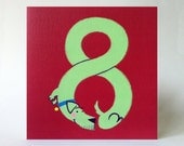 Stretch the Sausage Dog 8th Birthday Card