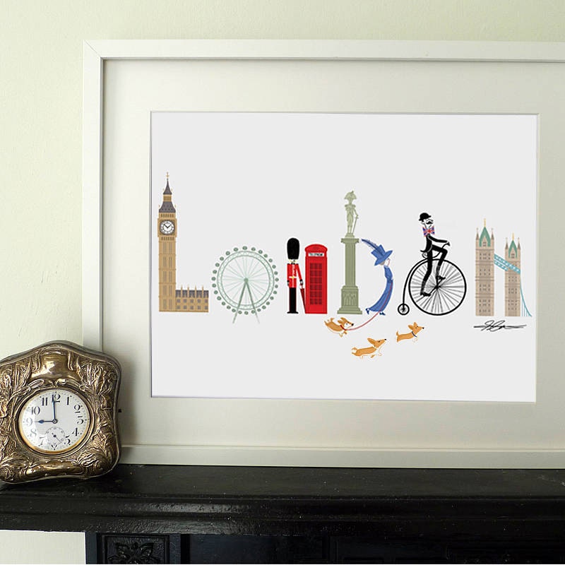 London Typography A3 Print