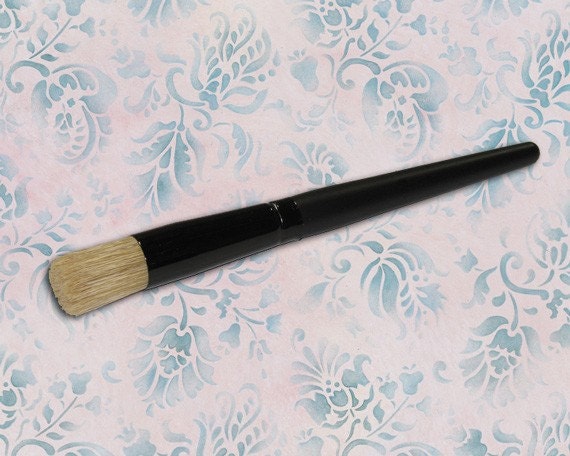 Small Half Inch Stencil Brush for Wall Furniture Craft Stenciling and Pro Stencil Technique