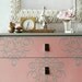 Furniture &Wall Stencil Small Ribbon Damask Stencil Featured in Martha Stewart Living