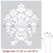 Wall Stencil Encantada Damask Allover Stencil for Wall Decor and More
