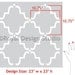 Moroccan Wall Stencil Moorish Trellis Allover Stencil for Easy DIY Wallpaper