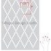 Large Modern Wallpaper Stencil Pattern-Nova Trellis Allover Stencil