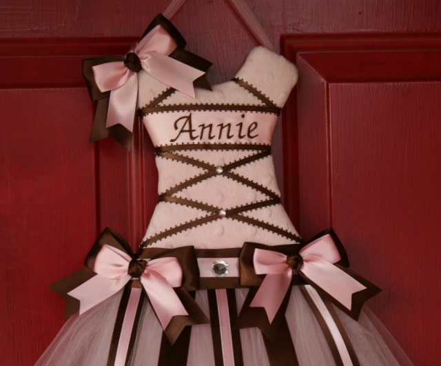 Medium - Newborn Hospital Door Hanger-- Tutu Hair Bow Holder