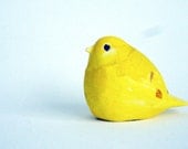clay bird yellow