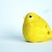 clay bird yellow