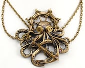 Steampunk Jewelry Steampunk Necklace Octopus Necklace Kraken Cthulhu Steampunk Goggles Steam Punk Jewelry By Victorian Curiosities