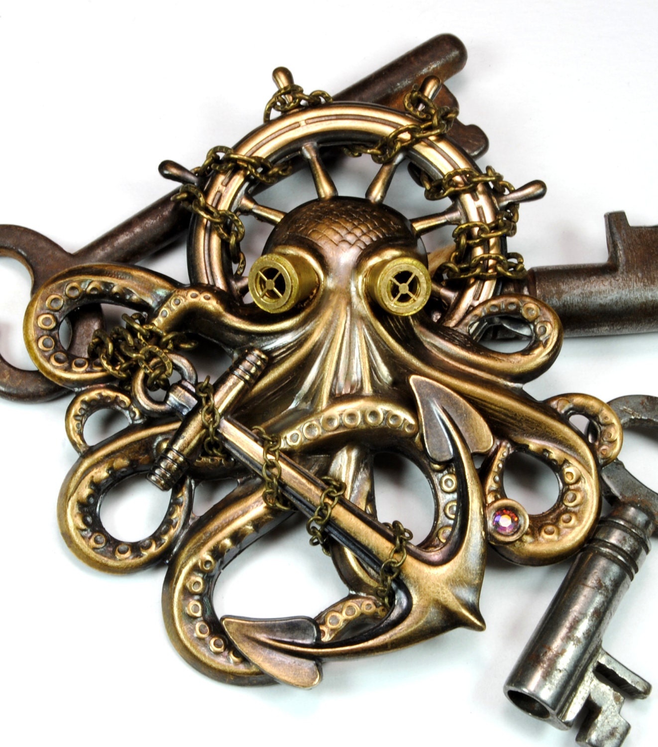 Steam Punk Pin Steampunk Hat Pin Octopus Brooch Kraken Cthulhu Steampunk Goggles Steampunk Pirate Steampunk Jewelry By Victorian Curiosities