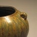 Green/Gold Urn Shaped Vase with Spiral Ears