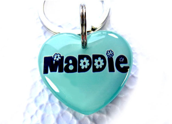 Sweet Heart ID Tags 15 Vibrant Color  Double Side by ID4Pet