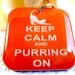 Cat Tags Keep Calm and Purring On