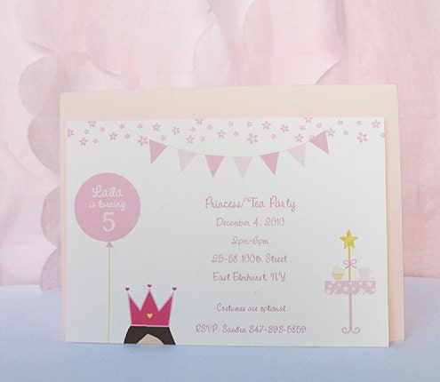 Printable Princess Invitation - bonito design