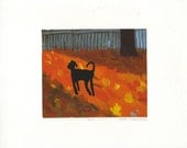 Dog in Autumn