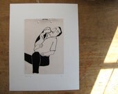 Bill and dog  Art Print