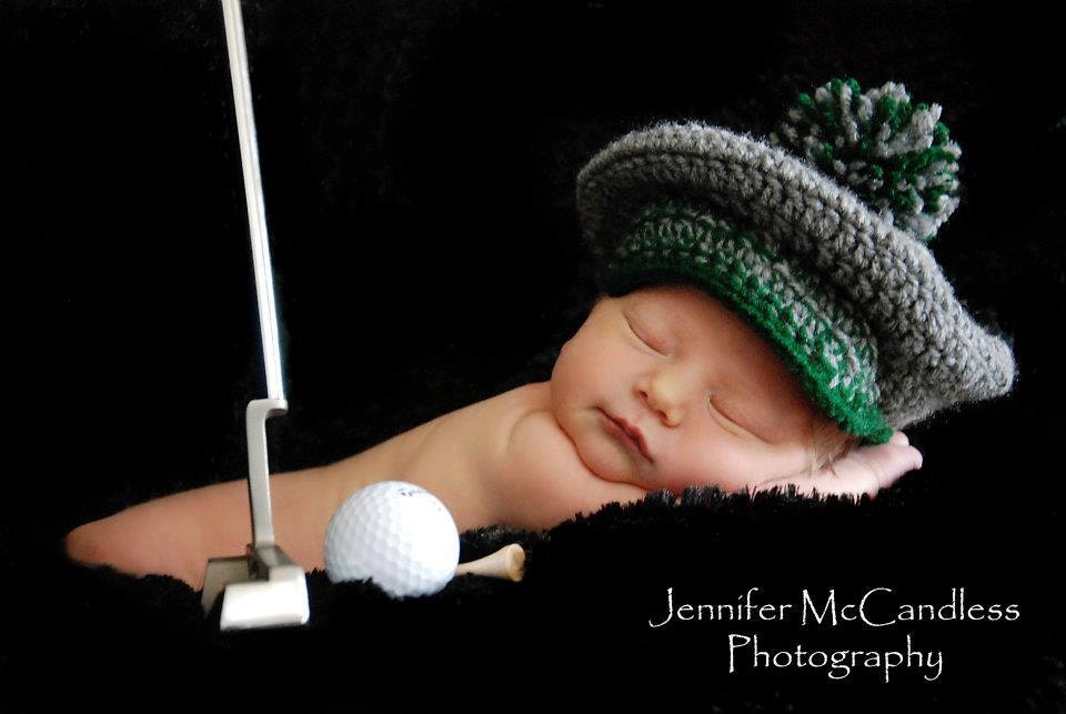 Tee Time - Golf Hat - Newborn/Baby