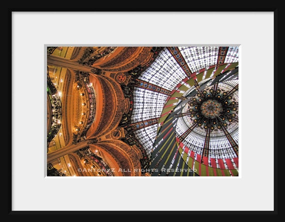 Galeries Lafayette in Paris France - 8x10 Color Fine Art Print