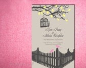 PRINTABLE Romantic Garden - Program, Complete Content Design, Customize Colors Text (Suite available too) Housewarming Anniversary Shower