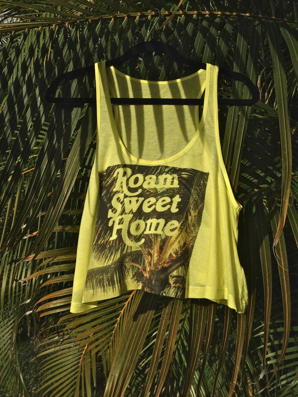 Cropped Neon Graphic Tank