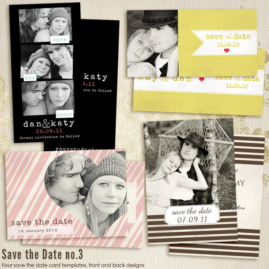 Save the Date vol.3 CARD templates for photographers