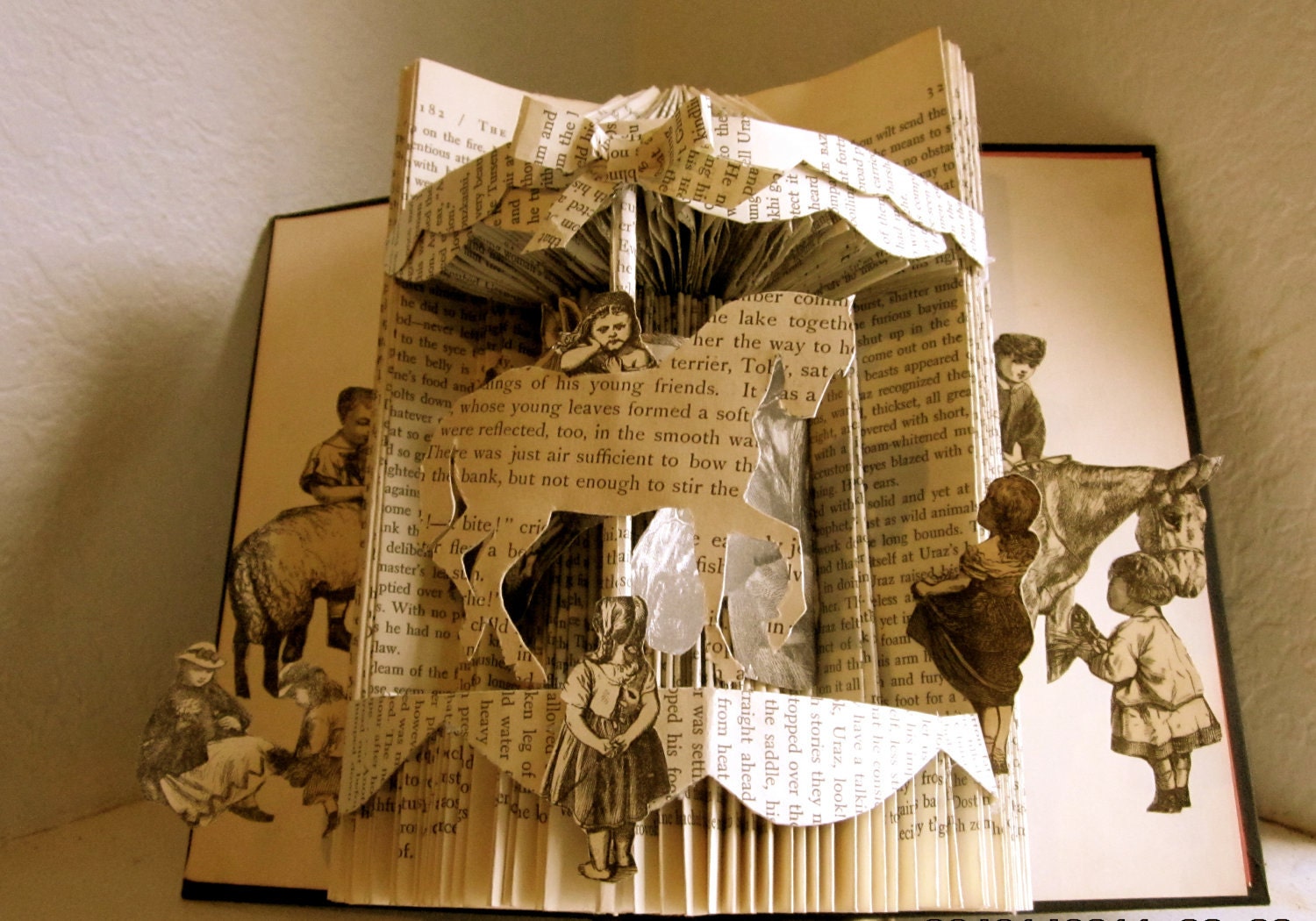 Altered Book- Sunday Afternoon Carousel Ride