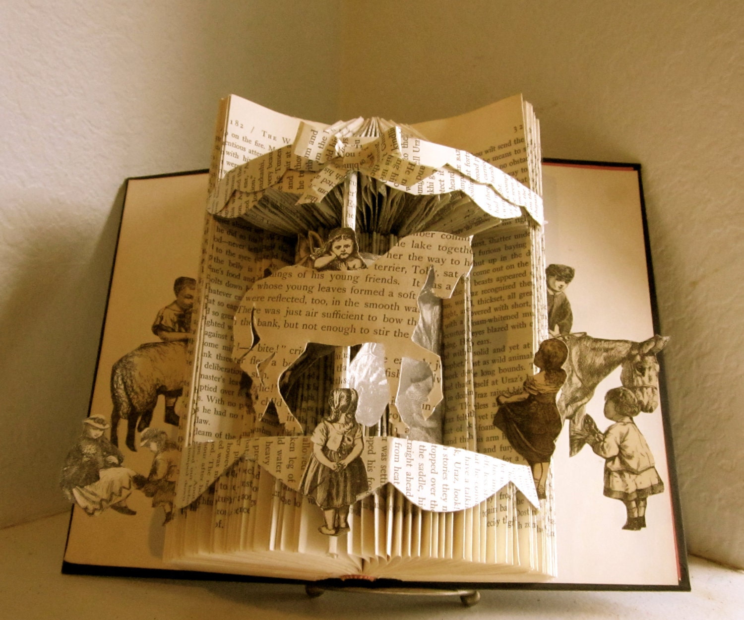 Altered Book- Sunday Afternoon Carousel Ride