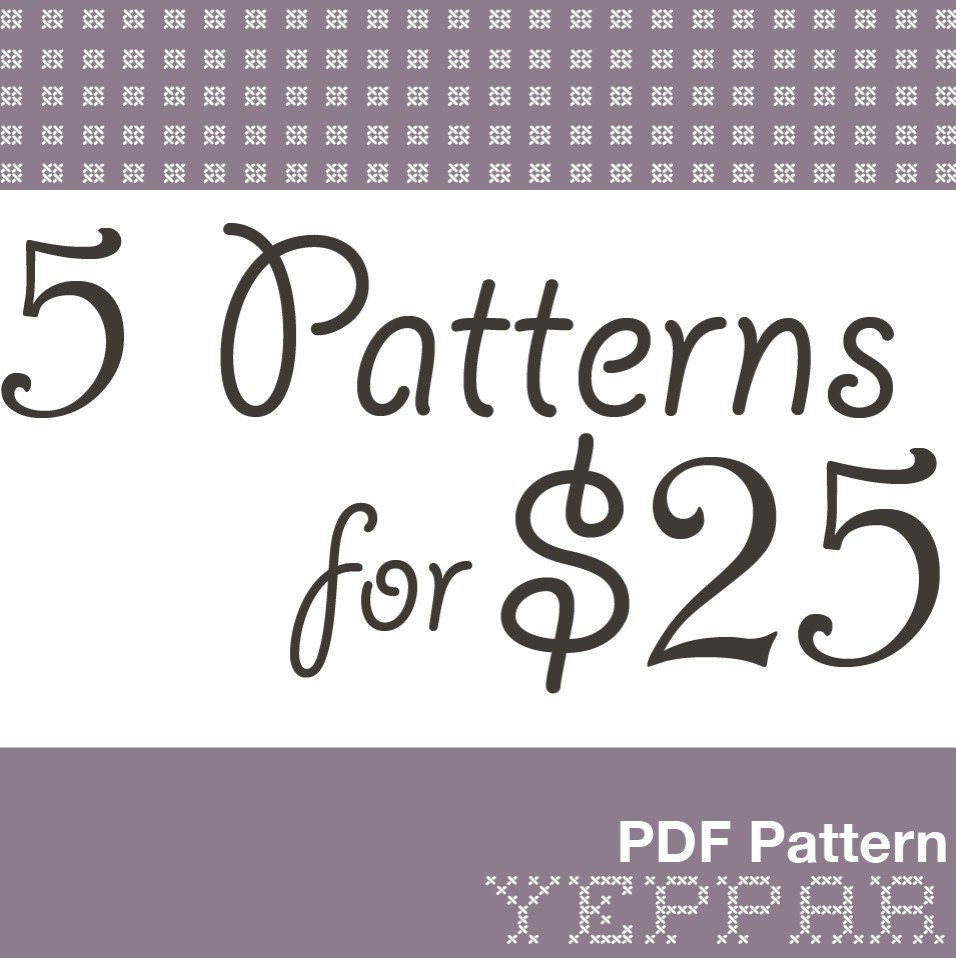 Pick 5 Sewing Patterns for 25 dollars, Deal make your own selection.