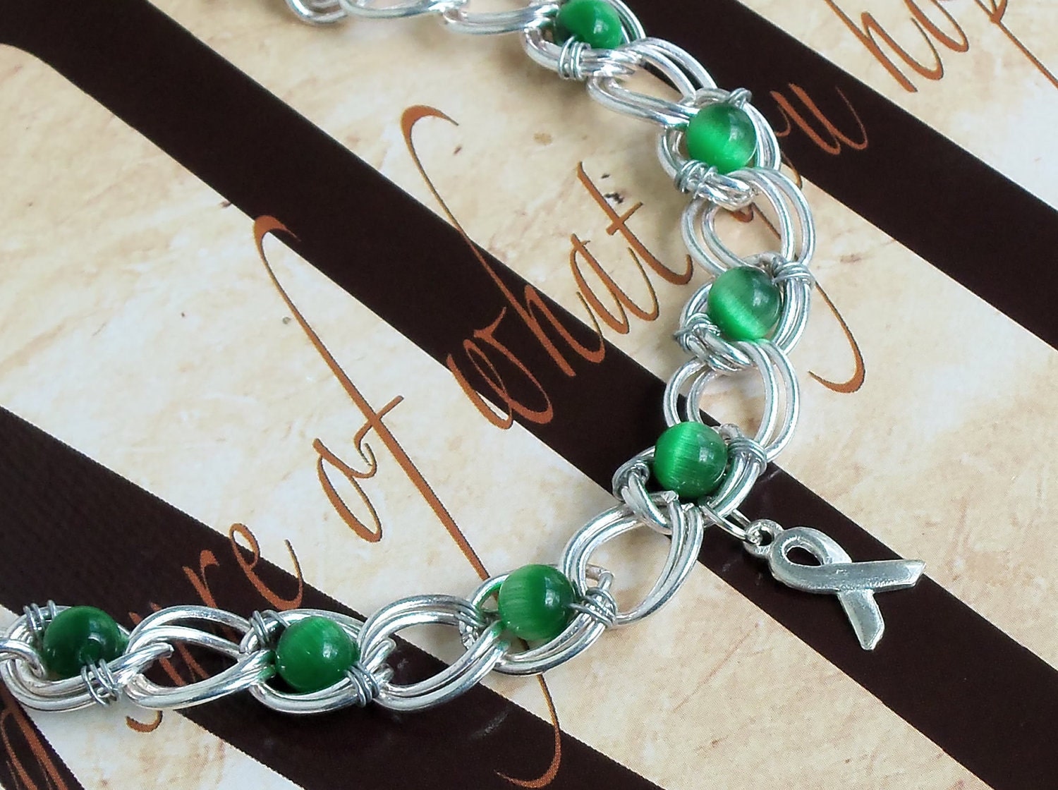 Mitochondrial Disease, Bipolar Disorder, Glaucoma Awareness Silver Bracelet