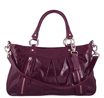 Bespoke Burgundy Leather Handbag