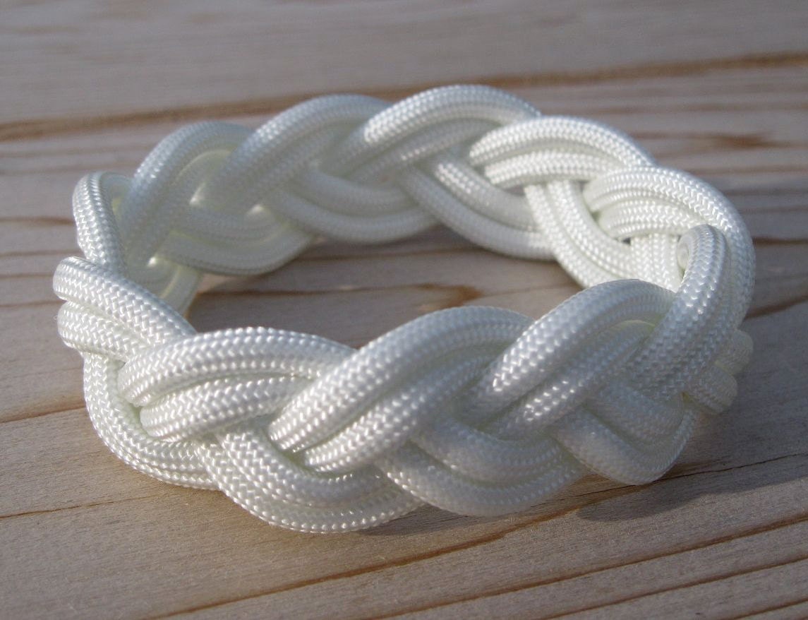 Traditional Turks Head Sailor's Rope Bracelet - Double Braid, Your Choice Size/Color