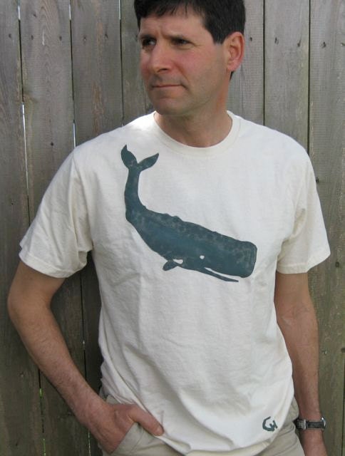 Sperm Whale T-Shirt, Organic Cotton