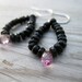 Black Teardrop Earrings