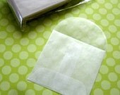 50 Mini Glassine Envelopes 2x2 inches