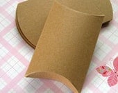 20 Kraft Pillow Boxes 3.25 x 3 x 1 inches