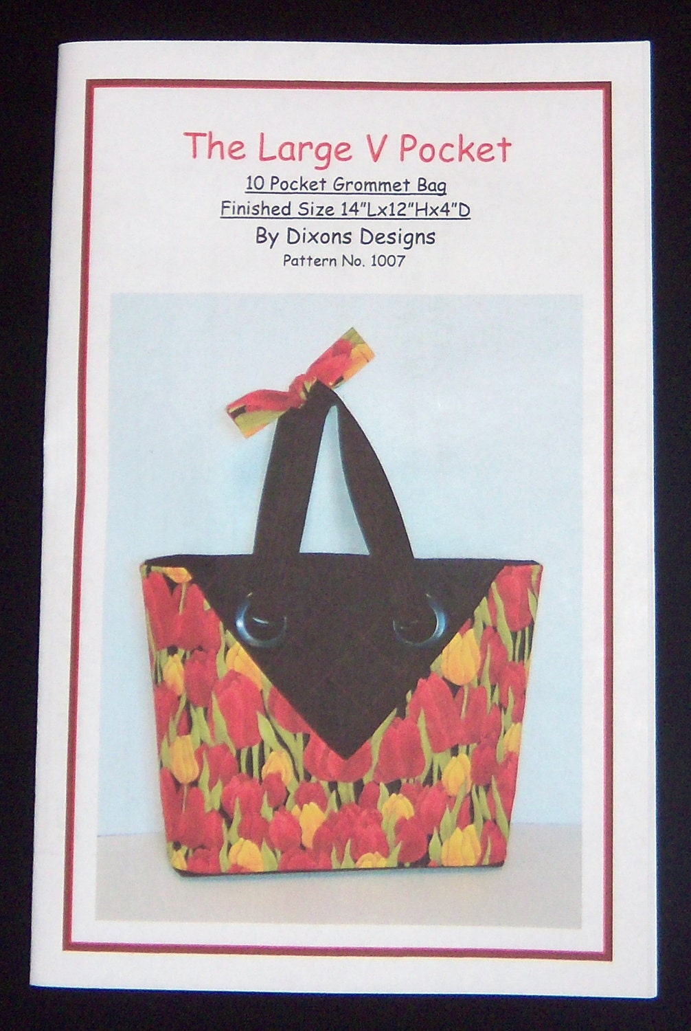 Pattern-The Large V Pocket Handbag-1007
