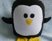 Plush Black Penguin Pillow Pal