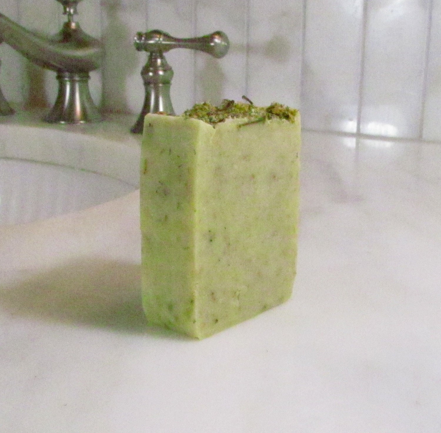 chamomile bergamot soap - handmade cold process