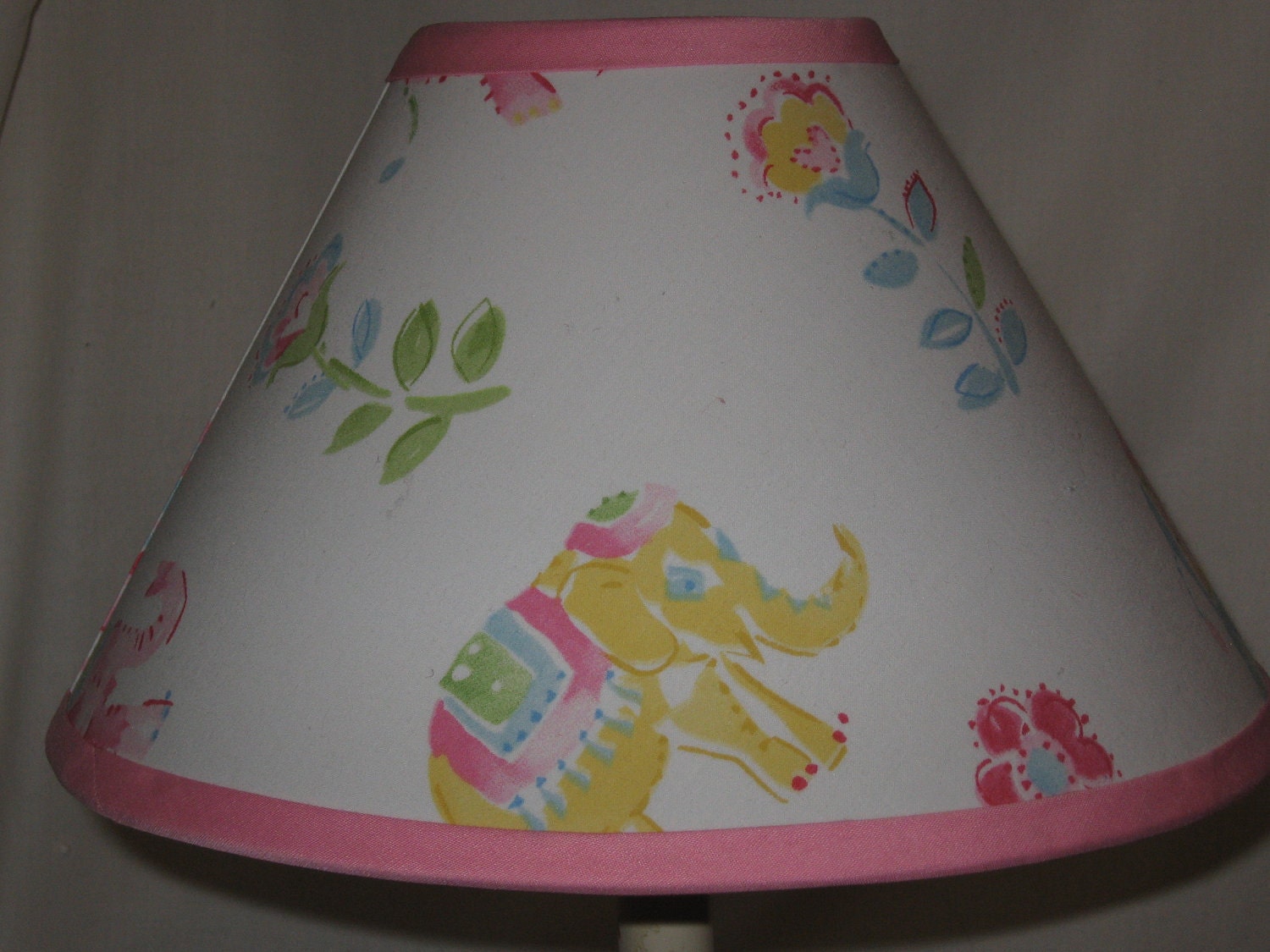 Girl's Lampshade M2M Pottery Barn Vienna Elephant Bedding