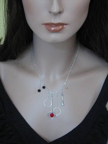 Harry Potter Quidditch Swarovski Crystal Sterling Silver Necklace