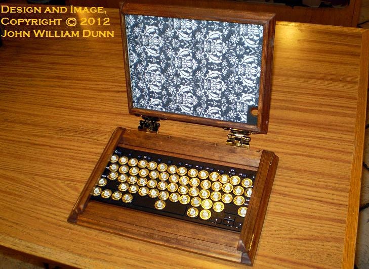 iCog Hades (tm): Wooden Steampunk Case w/ Bluetooth (r) Keyboard for the Apple iPad (r) 2 v1.0B 'Boilerplate Edition'