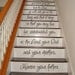 Deuteronomy 5:16 Religious Bible Verse - STAIR CASE - Wall Decal Inspirational Vinyl Decal Wall Art Home Decor