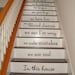 Wall Decal - In this house we are real - STAIRCASE - Vinyl Decal Wall Art Room Decor Stairway Stairs