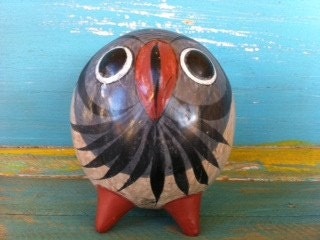 Vintage Mexican Owl Figurine
